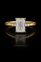 2.00 Ct Emerald Cut Diamond Solitaire Engagement Ring Solid 14K Gold