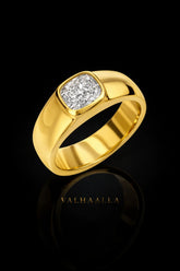 2 Ct Cushion Cut Diamond Engagement Ring Gold Bezel Set