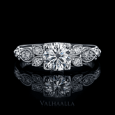 14K White Gold 2.9 Ct Moissanite Round Diamond Lovely Wedding Christmas Her Ring