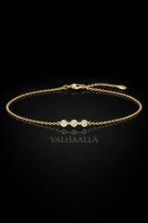 5.40 CTW Marquise Diamond Station Bracelet Solid Gold Dainty Gift