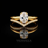 1Ct Heart Moissanite Twisted Band Engagement Ring Solid White Gold