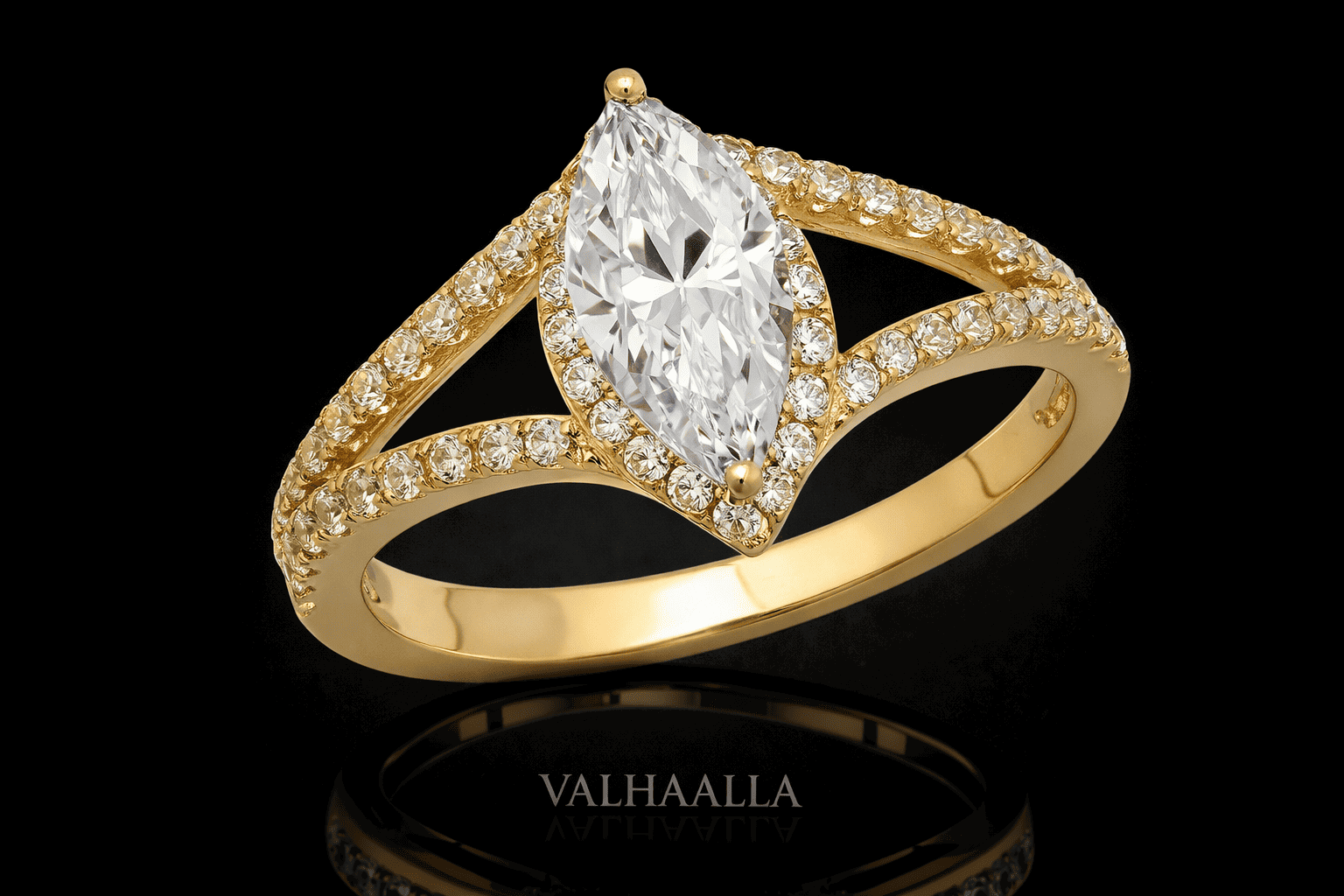 1.2CTTW Marquise Cut Moissanite Halo Engagement Ring White Gold Yellow Gold Rose Gold