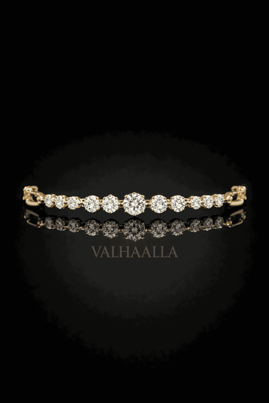 Round Cut Diamond Bracelet for Women, 2.4 Ct Certified Diamond, Prong Setting, Elegant Solid Gold Bracelet