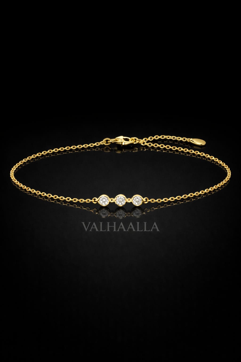 5.40 CTW Marquise Diamond Station Bracelet Solid Gold Dainty Gift