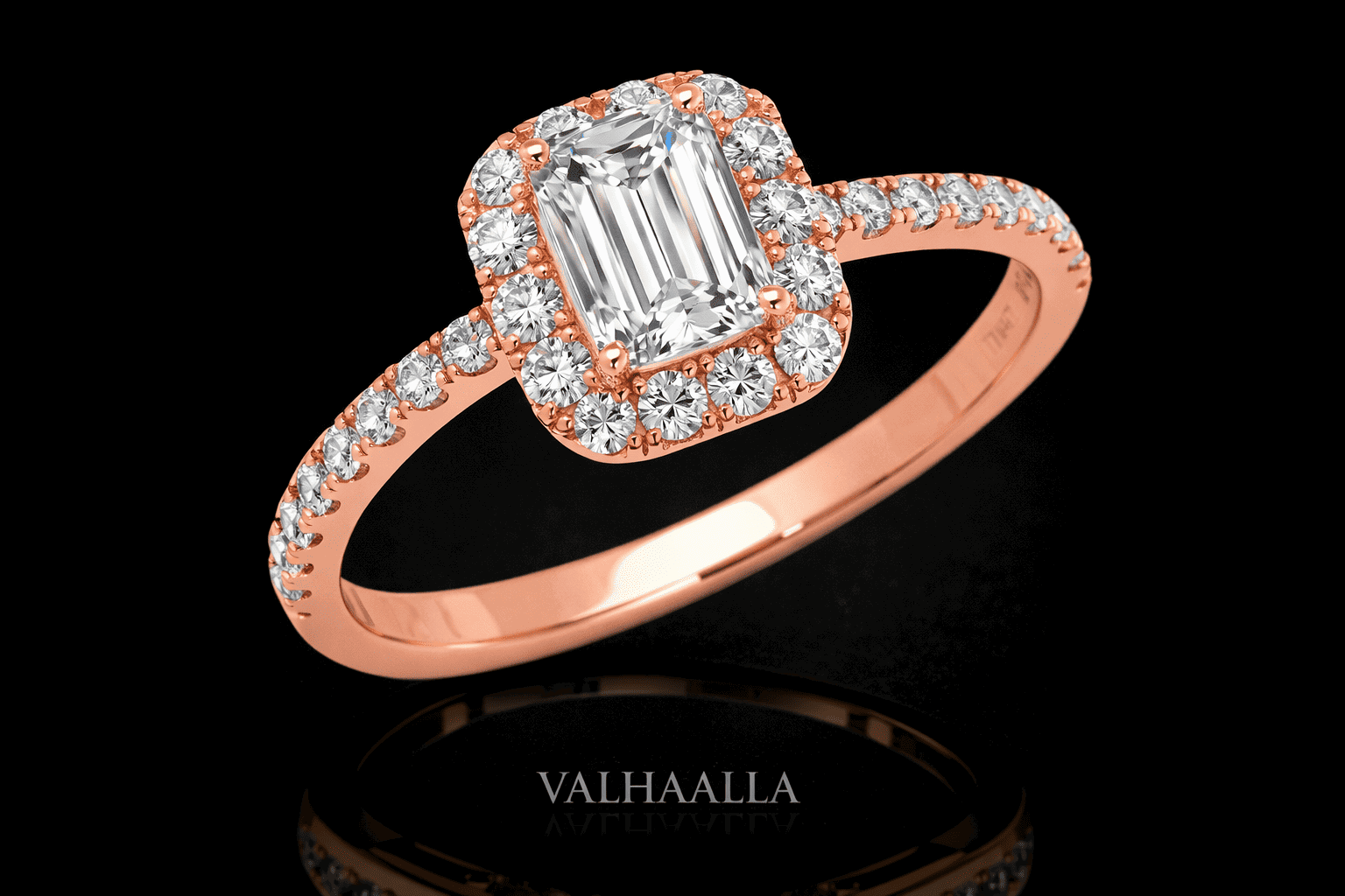 1.86Ct Emerald Cut Zirconia Diamond Anniversary Ring with Moissanite White Yellow Rose Gold