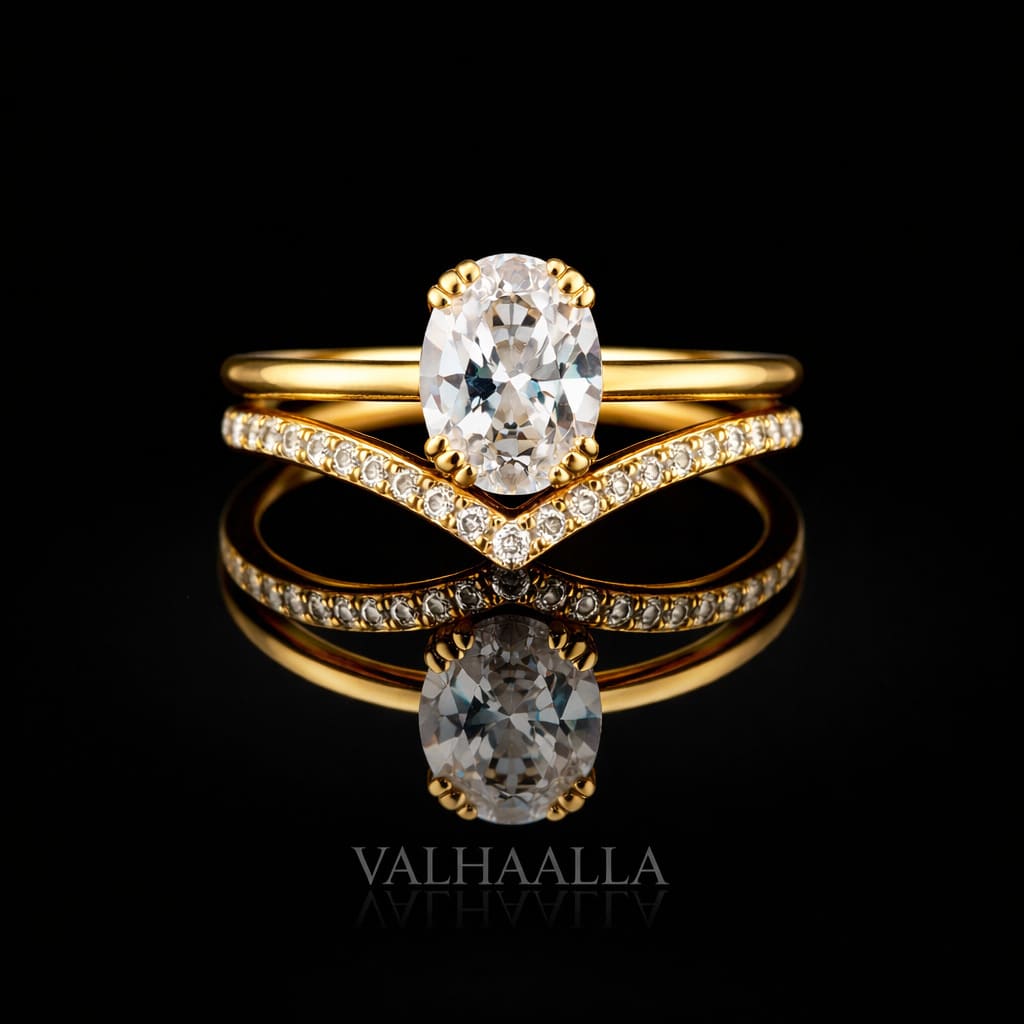 1Ct Heart Moissanite Twisted Band Engagement Ring Solid White Gold
